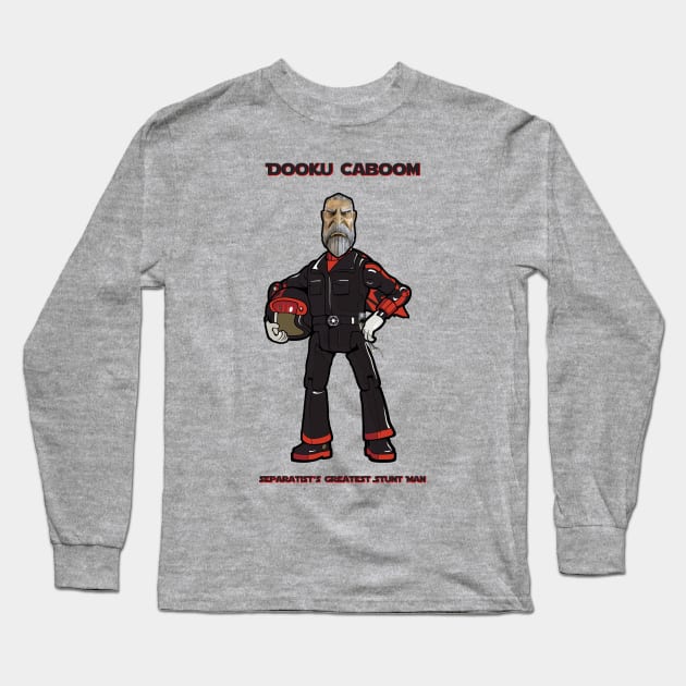 Dooku Caboom Long Sleeve T-Shirt by Wixelpix Designs